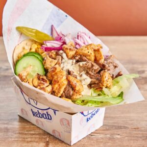 Mix kebab i pita (Biff + kylling)